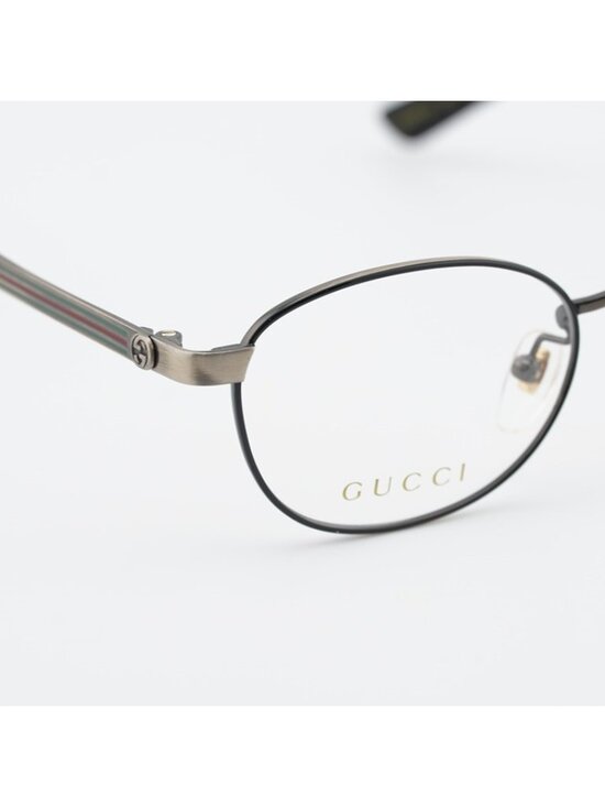 Gucci GG0591OJ 005 Eyeglasses Black / Gold 50mm Oval Frame main image 4